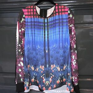 Clover Canyon Floral Chiffon Blouse
